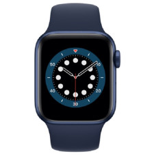 ساعت هوشمند اپل واچ سری 6 مدل 40 میلی متری با بند ورزشی آبی و بدنه آلومینیومی آبی
